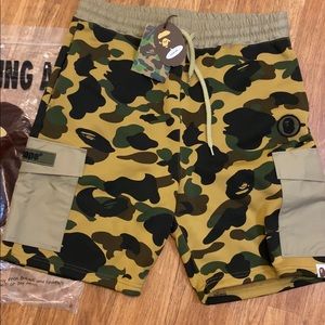 Bape camo shorts